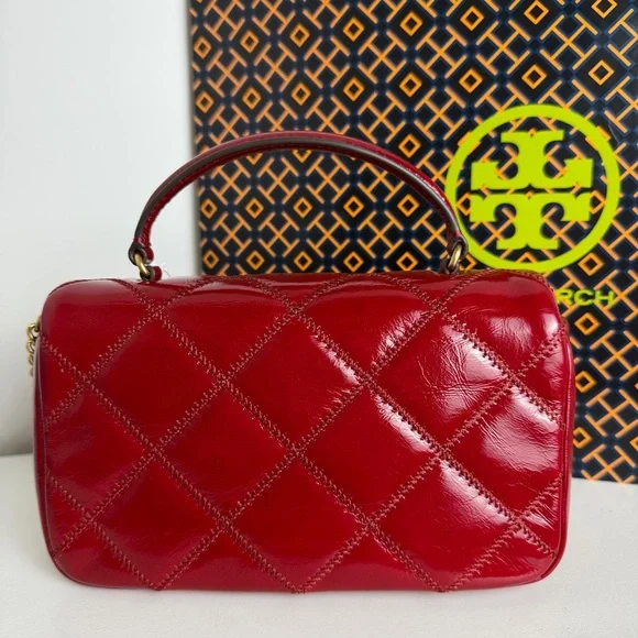 NWT Tory Burch Willa Shine Mini Top Handle Bag - Picture 5 of 12